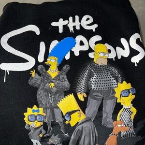 Balenciaga The Simpsons Black Graphic hoodie